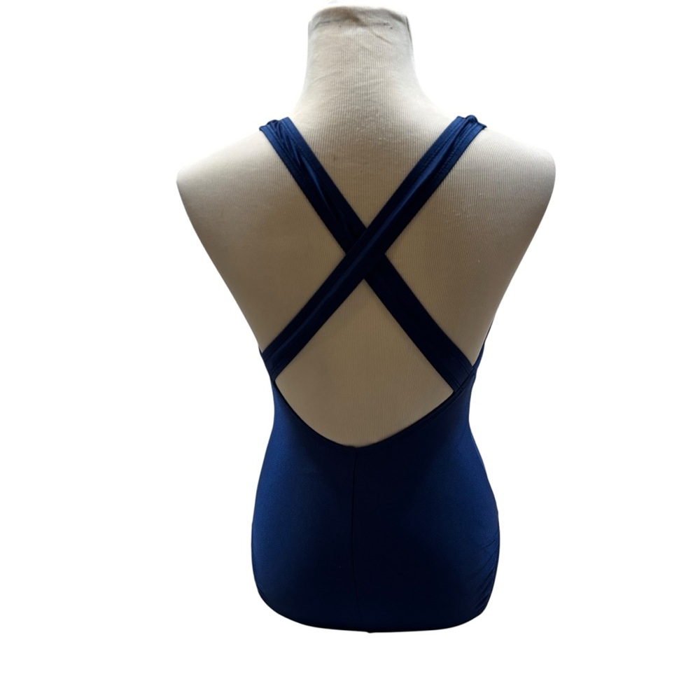 Ladies Speedo‎ Blue Scoop Neck One Piece Swim Suit Size 10 - Picture 8 of 10